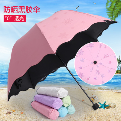 遇光变色遮阳伞 黑胶太阳伞 快猫在线观看视频创意晴雨伞